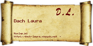 Dach Laura névjegykártya